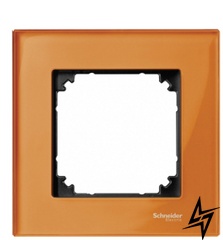 Рамка одинарная M-ELEGANCE glass кальцит Schneider Electric Merten MTN404102 фото