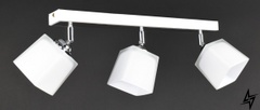 Потолочная люстра на 3 лампочки L23-37076 Белый 51203/3-wh фото в живую, фото в дизайне интерьера