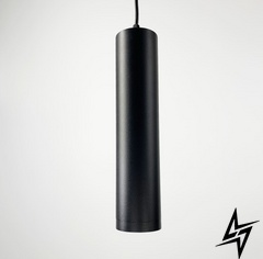 Подвесной изящный светильник в черном корпусе LE25919 LED 30W 4000K 8x34см Черный LP BK фото в живую, фото в дизайне интерьера