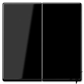 A1565.07SW А 500 Черный Накладка светорегулятора 2-х канального нажимного Jung A серия фото