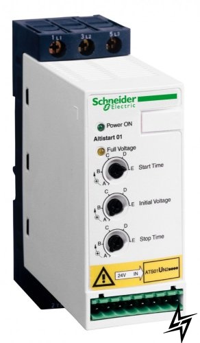 Пристрої плавного пуску та гальмування Schneider Electric ATSU01 6A 200-480В ATSU01N206LT фото