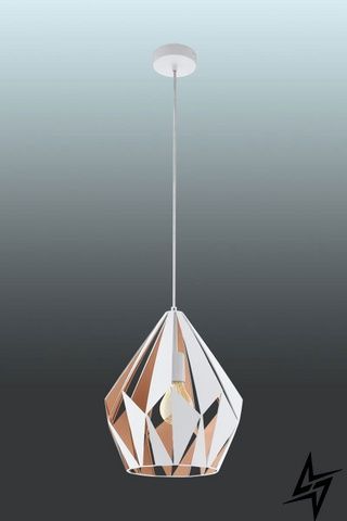 Подвесной светильник Eglo Carlton 1 49932 белый E27 фото