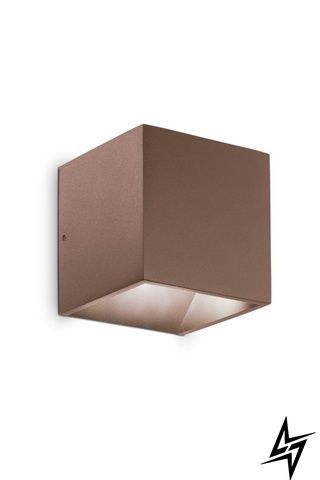 Уличный настенный светильник Ideal Lux 326627 Rubik Ap Coffee 3000K фото