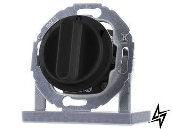 Механизм выключателя поворотный для жалюзи 2-пол. 10А/250V 1930/Glas черный Berker 381213 WTE7261BG фото