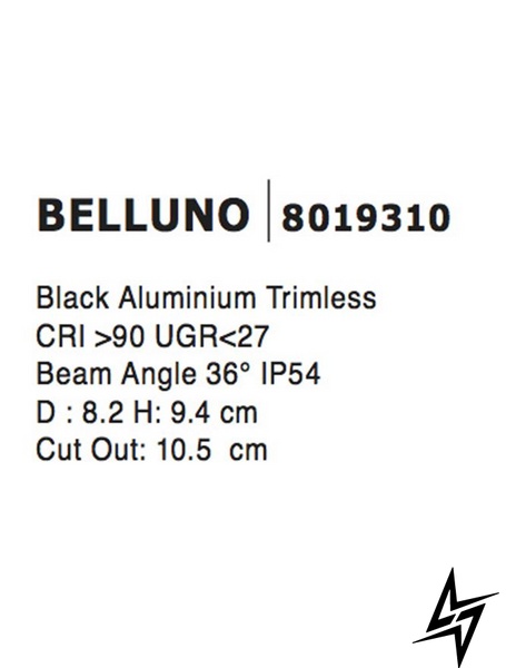 Врізний точковий світильник Nova luce Belluno 8019310 LED  фото наживо, фото в дизайні інтер'єру