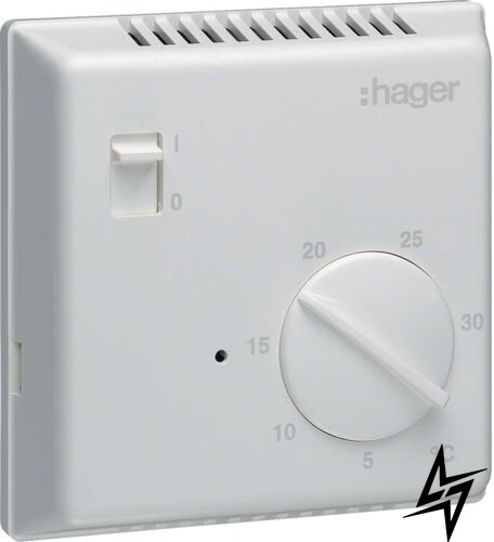 Цифровий термостат EK003 ручне вмикання / вимикання 230В / 8А Hager фото