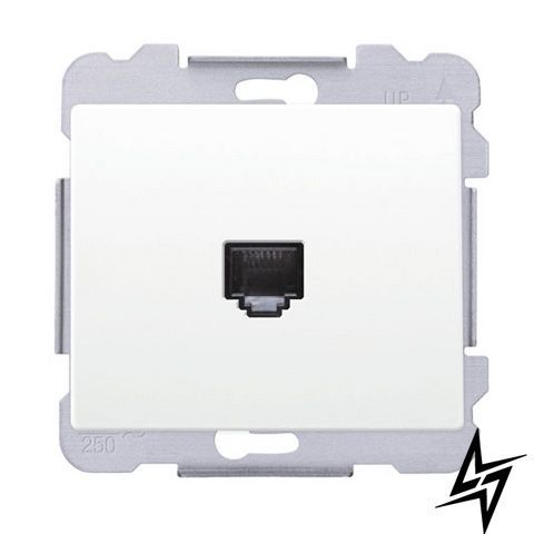 Розетка комп'ютерна Siemens Delta Iris RJ45 5e білий 19595 W фото