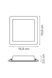 Точковий вбудований світильник Ideal Lux Groove FI Square 124001 LED 20 Вт 3000 K, білий, 16,8 &times; 16,8 см - зображення 3