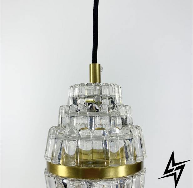 Хрустальный светодиодный светильник золотого цвета LE25369 LED 4W 4000K 12x22см Золото/Прозрачный SGA 9 фото в живую, фото в дизайне интерьера