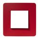 Однопостовая рамка Unica New Studio Color NU280213 красный/белый Schneider Electric фото 7/7