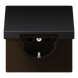 Розетка SCHUKO с заземлением и крышкой JUNG AL1520KLD LS 990 16 А, dark - изображение 2