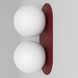 Настінний світильник Bubble B Cherry (RAL 3005) Червоний  фото в дизайні інтер'єру, фото наживо 1/9