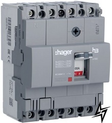Автоматичний вимикач HDA101L x160 In = 100А 4P 18кА Hager фото