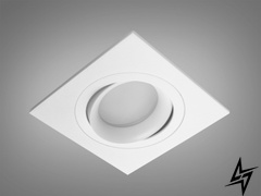 Поворотний точковий світильник Аlumo D23-31463 Білий QXL-1758-S-WH фото наживо, фото в дизайні інтер'єру