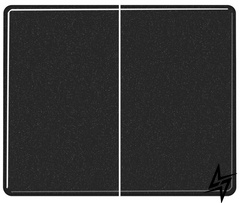 SL1565.07SW SL 500 Чорний Накладка світлорегулятора 2-х канального нажимного Jung фото