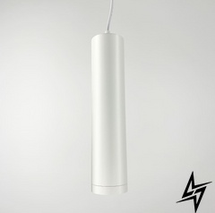 Підвісний витончений світильник у білому корпусі LE25920 LED 30W 4000K 8x34см Білий LP WT фото наживо, фото в дизайні інтер'єру