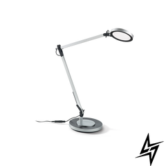 Настільна лампа 204895 Ideal Lux Futura Tl Alluminio LED  фото наживо, фото в дизайні інтер'єру