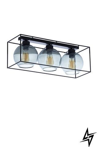 Люстра TK Lighting Sion 4030 на 3 лампы E27 черный и серый 25 &times; 60 см фото
