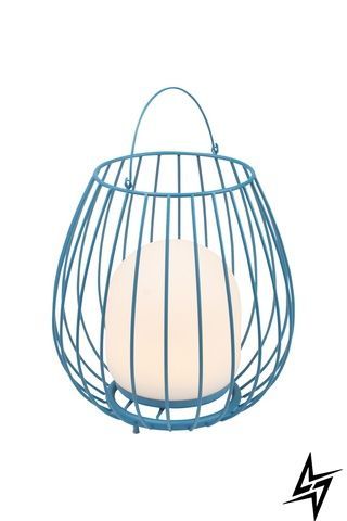 Аккумуляторная настольная лампа Nordlux Jim 2218105006 голубая 3 Вт 2700 K IP54 2218105006 фото