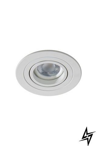 Точечный встраиваемый светильник Azzardo Caro R Wh AZ2430 белый GU10 AZ2430 фото