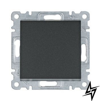 Выключатель 1-кл 2-полюсный черный 10АХ/230В Lumina Hager WL0063 фото