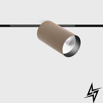 LTX 14.0591.11.930.SB Прожектор MICRO_LINE TUB M A 90, D50mm, H90mm, LED 10.8W, 3000K, 30&deg;, 1040Lm, CRI>90, 48V, Вкл./Викл., IP20, бежевий/чорний фото