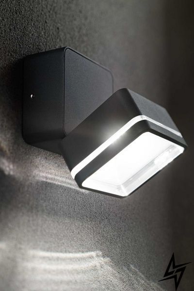 Настінний вуличний світильник Ideal Lux Omega Square 285535 чорний 7 Вт 4000 K IP54 285535 фото