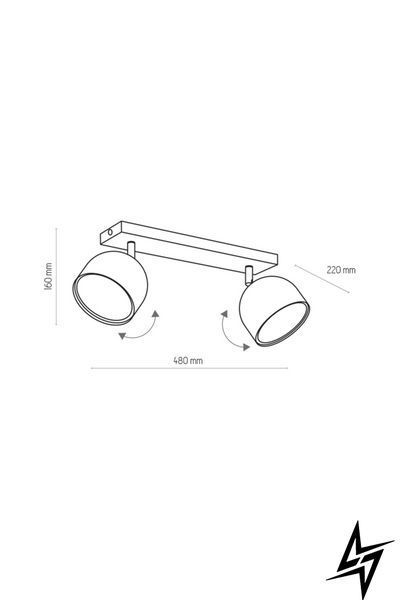 Спот TK Lighting Altea 6518 чорний 2&times;GU10 фото