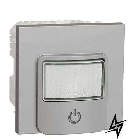 Датчик руху Schneider Electric NU352530 Unica New, алюміній, матовий, 10 А, 220 В, IP20 NU352530 фото