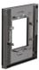 Горизонтальная однопостовая рамка Unica New Pure NU600286 черное стекло/антрацит Schneider Electric фото 3/8