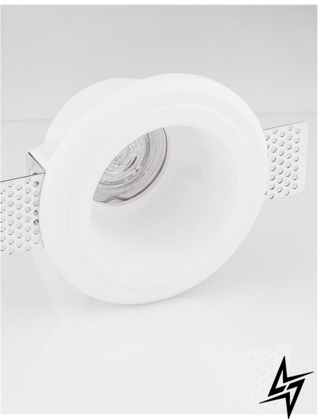 Гипсовый светильник точечный врезной Nova luce Crate 9091631  фото в живую, фото в дизайне интерьера