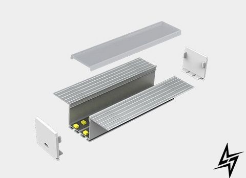 LED-профиль ALUMLED врезной с рассеивателем 2м LP66251_2 LP66251_2 фото