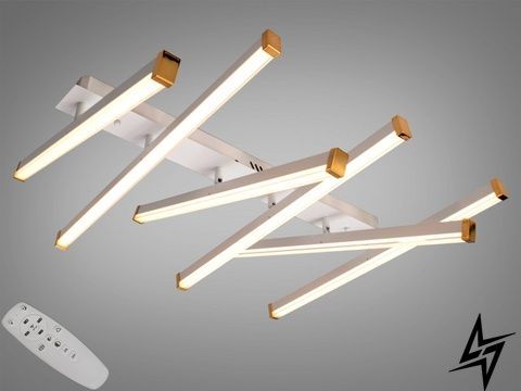 Потолочная LED люстра белая 82 Вт 6 линий с пультом и диммером Danete 26-23813 фото