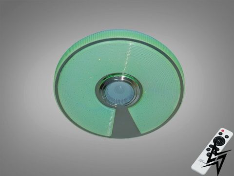 Стельова люстра біла 45 Вт з bluetooth колонкою та підключенням до розумного Finire 26-23963 фото