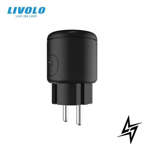 Умная WiFi розетка Livolo черный (VL-SHS001) фото