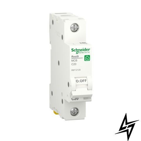 Автоматический выключатель Schneider Electric Resi9 20 А 1P С 6кА R9F12120 фото