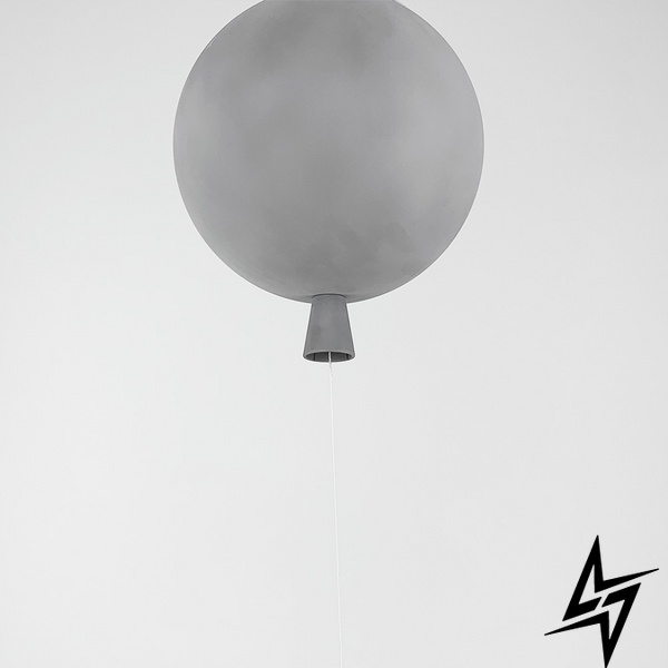 Підвісний світильник Balloon сірий LE37877 1xE27 25см Сірий SGJ 14 Gr фото наживо, фото в дизайні інтер'єру