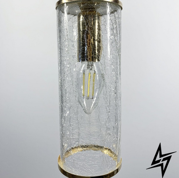 Витончений підвісний світильник з ефектом "павутинки" LE25970 8x20x8см Прозорий/Прозорий AS 123/1 фото наживо, фото в дизайні інтер'єру