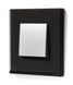 Горизонтальная однопостовая рамка Unica New Pure NU600286 черное стекло/антрацит Schneider Electric фото 5/8