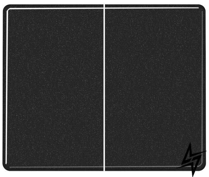 SL1565.07SW SL 500 Чорний Накладка світлорегулятора 2-х канального нажимного Jung фото