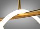 Дизайнерская светодиодная люстра на кухню цвет золото 48W Hoselight D23-32877 Бронза SY9752-L1500GAB фото в дизайне интерьера, фото в живую 5/5
