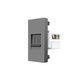 Механизм розетка интернет RJ-45 Livolo серый (VL-FCCP-1IP) 727100115 фото