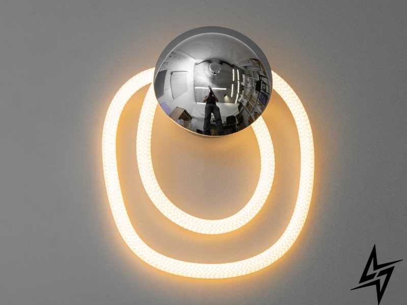 Современный светодиодный светильник шланг 5W Hoselight D23-32013 хром 9605-CH фото в живую, фото в дизайне интерьера