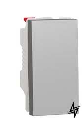 Одноклавішний вимикач NU310130 схема 1 10А 1М алюміній Unica New Schneider Electric фото