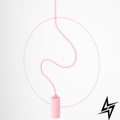 Підвісний світильник Slim Pink (RAL 3015)  фото наживо, фото в дизайні інтер'єру