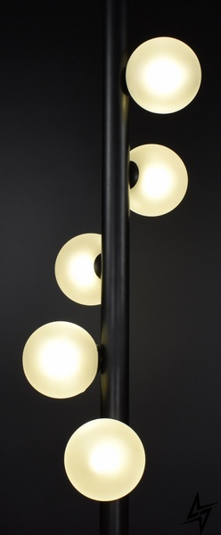 Потолочная люстра подвесная на 5 лампочек L23-37578 Черный SGJ3-800V-bk-k фото в живую, фото в дизайне интерьера