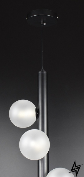 Потолочная люстра подвесная на 5 лампочек L23-37578 Черный SGJ3-800V-bk-k фото в живую, фото в дизайне интерьера