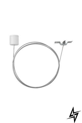 Компонент трековой системы TK Lighting Tracer 1 Phaze 5305 1 фаза белый и серый 100 &times; 1,8 см фото