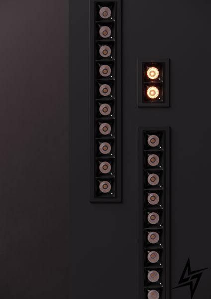 Точечный встраиваемый светильник Kloodi KD-POINT 2X2 4W 3K BK черный KD-POINT 2X2 4W 3K BK фото