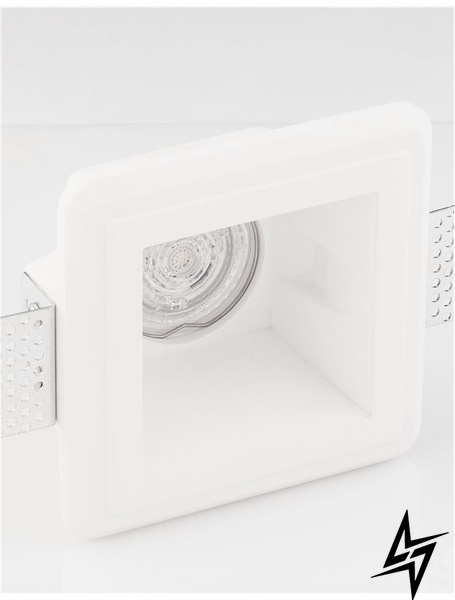 Гипсовый светильник точечный врезной Nova luce Crate 9090621  фото в живую, фото в дизайне интерьера